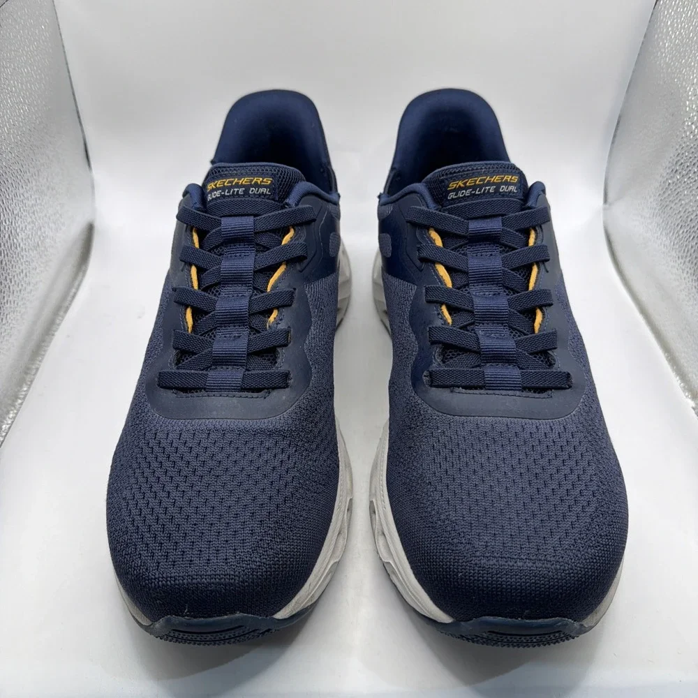 Skechers hands-free swift Fit men's Slip On Navy No Bending Shoe. Size 13